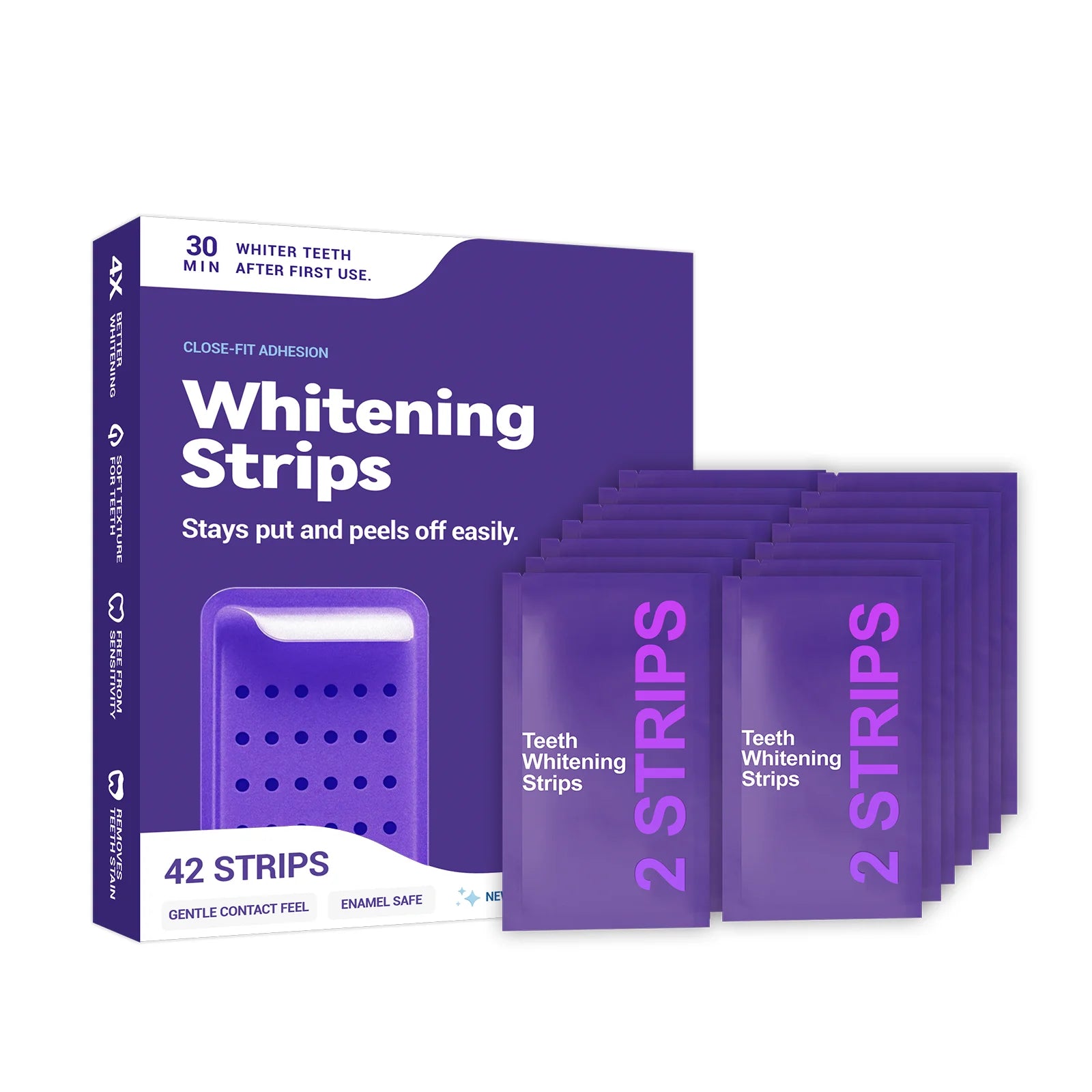 PureStrips — Purple Teeth Whitening Strips