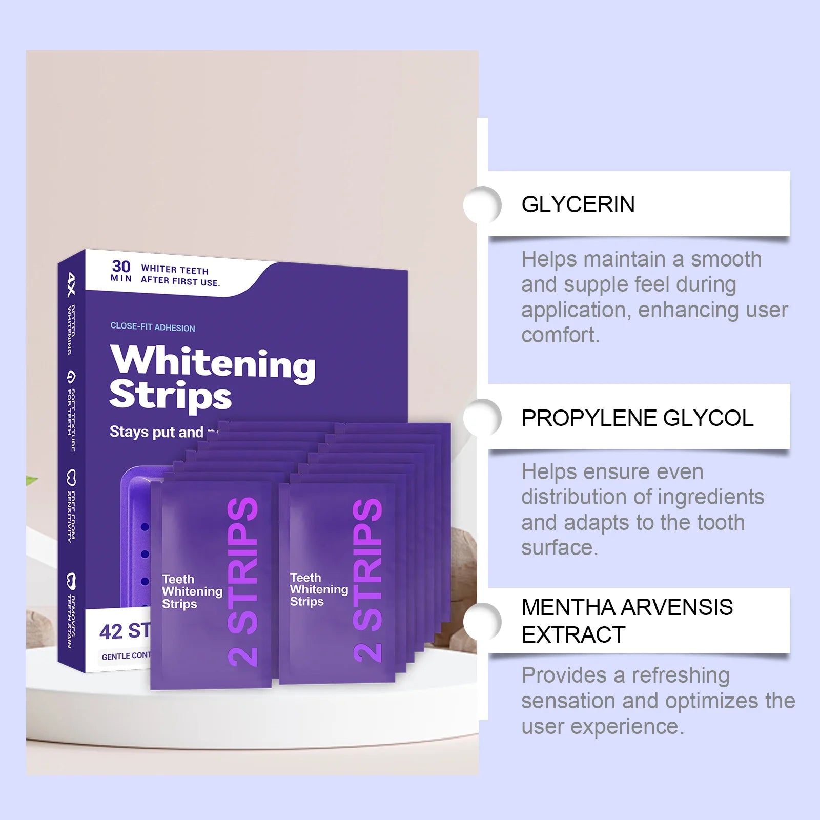 PureStrips — Purple Teeth Whitening Strips